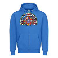 True Royal sunflower american flag leopard gemstone cowhide rainbow Zipper Hoodie - Artiststas
