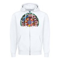 White sunflower american flag leopard gemstone cowhide rainbow Zipper Hoodie - Artiststas