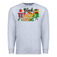 Heather Grey black teacher magic juneteenth Premium Sweatshirt - MaliasSmallBusiness