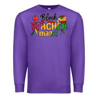 Purple black teacher magic juneteenth Premium Sweatshirt - MaliasSmallBusiness