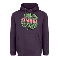 Leopard Shamrock Mama Heavyweight Hoodie | Teevron