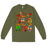 Army Green cinco de mayo Long Sleeve Tee - AdoDesignShop