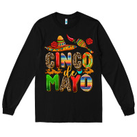 Black cinco de mayo Long Sleeve Tee - AdoDesignShop