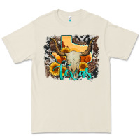 Bone western texas  and cowhide with sunflower Premium Tee - Artiststas