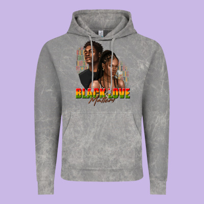 Vintage Hoodie afro black love matters
