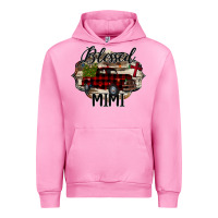 Fuchsia Pink Blessed Mimi Christmas Truck Urban Hoodie - Bettercallsaul