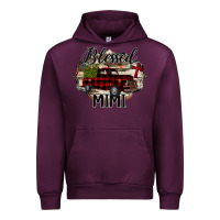 Mauve Wine Blessed Mimi Christmas Truck Urban Hoodie - Bettercallsaul