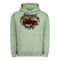 Pigment Oil Green Blessed Mimi Christmas Truck Urban Hoodie - Bettercallsaul