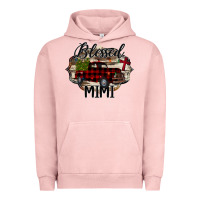 Pigment Salmon Blessed Mimi Christmas Truck Urban Hoodie - Bettercallsaul