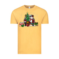 Vintage Mustard christmas truck Vintage Tee - RanaPortraitStore