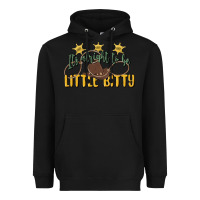 Black its alright to be little bitty Heavyweight Hoodie - MaliasSmallBusiness