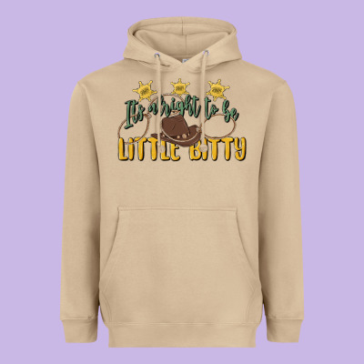 Its Alright To Be Little Bitty Heavyweight Hoodie Designed By Maliassmallbusiness