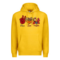 Lemon Peace Love Firefighter Premium Hoodie - BundleAndBundleShop