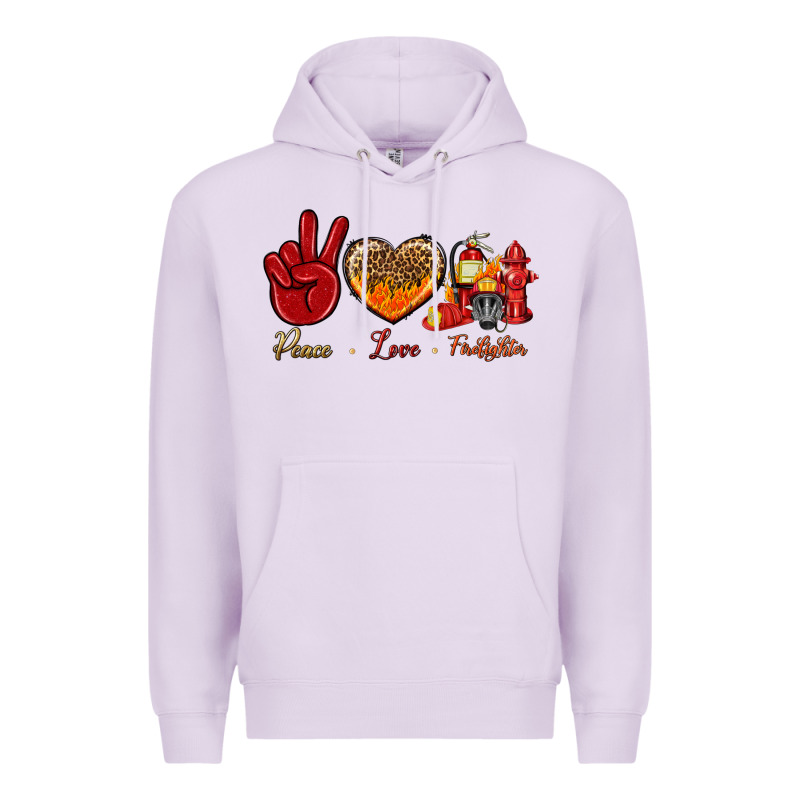 Peace Love Firefighter Premium Hoodie by BundleAndBundleShop | Teevron