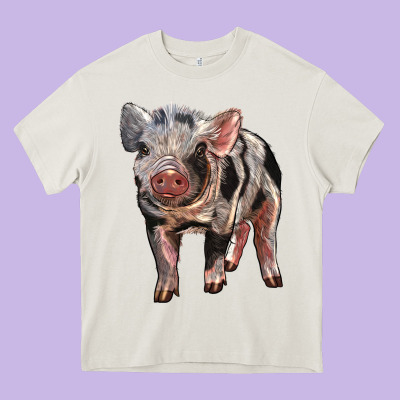Baby Spotted Pig Heavy Core Tee Designed By Lillyallendesigns