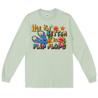 Matcha life is better in flip flops summer Long Sleeve Tee - JahusDesignShop