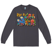 Smoke life is better in flip flops summer Long Sleeve Tee - JahusDesignShop