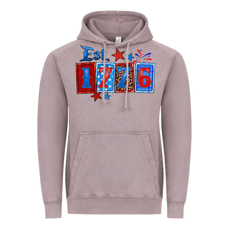 Est 1776 Vintage Hoodie by Zillion Design Studio | Teevron