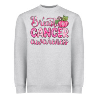 Heather Grey breast cancer awareness Heavyweight Sweatshirt - Zillion Design Studio
