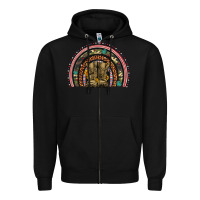 Black soldier boots camouflage leopard gemstone rainbow Zipper Hoodie - Artiststas