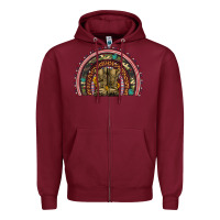 Burgundy soldier boots camouflage leopard gemstone rainbow Zipper Hoodie - Artiststas