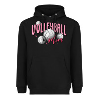 Black volleyball mom Heavyweight Hoodie - MaliasSmallBusiness