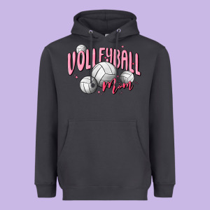 Volleyball Mom Heavyweight Hoodie Designed By Maliassmallbusiness