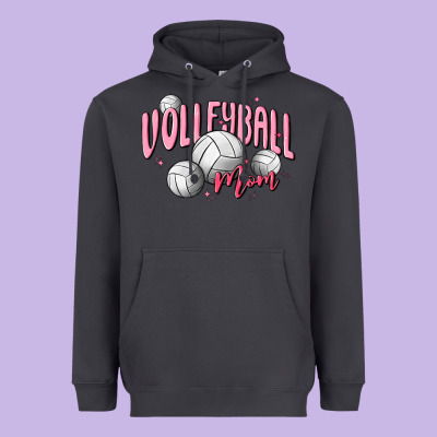 Volleyball Mom Heavyweight Hoodie Designed By Maliassmallbusiness
