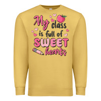 Antique Gold my class is full of sweet hearts Premium Sweatshirt - MaliasSmallBusiness