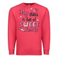 Cardinal my class is full of sweet hearts Premium Sweatshirt - MaliasSmallBusiness