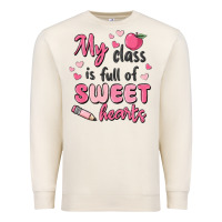 Sandshell my class is full of sweet hearts Premium Sweatshirt - MaliasSmallBusiness