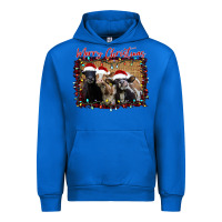 Cobalt Merry Christmas Cows Urban Hoodie - Bettercallsaul