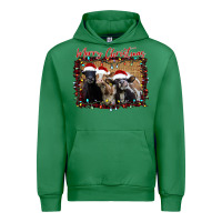 Emerald Merry Christmas Cows Urban Hoodie - Bettercallsaul