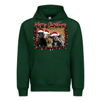 Foreset Green Merry Christmas Cows Urban Hoodie - Bettercallsaul