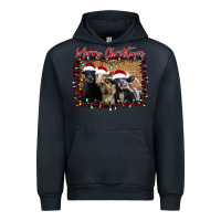 Navy Merry Christmas Cows Urban Hoodie - Bettercallsaul