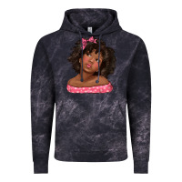 Cloud Black afro black girlchild kiss with bow Vintage Hoodie - texasbilliewilder