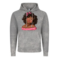 Cloud Rock afro black girlchild kiss with bow Vintage Hoodie - texasbilliewilder
