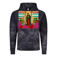 Cloud Black our lady of guadalupe cactus leopard Vintage Hoodie - JahusDesignShop