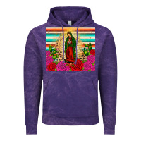 Cloud Purple our lady of guadalupe cactus leopard Vintage Hoodie - JahusDesignShop