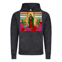Vintage Black our lady of guadalupe cactus leopard Vintage Hoodie - JahusDesignShop
