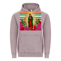 Vintage Zinc our lady of guadalupe cactus leopard Vintage Hoodie - JahusDesignShop