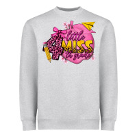 Heather Grey little miss 4th grade Heavyweight Sweatshirt - texasbilliewilder