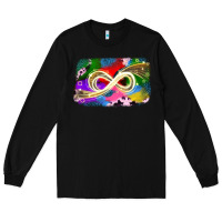 Black infinity symbol autism Long Sleeve Tee - JahusDesignShop