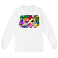 White infinity symbol autism Long Sleeve Tee - JahusDesignShop