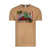 Vintage Camel christmas truck with tree Vintage Tee - RanaPortraitStore