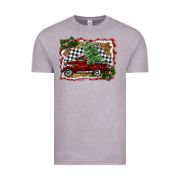 Christmas Truck With Tree Vintage Tee | Teevron