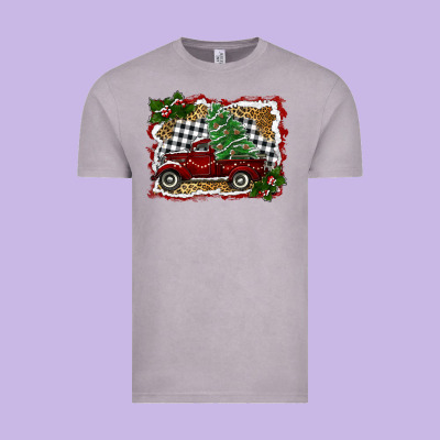 Christmas Truck With Tree Vintage Tee Designed By Ranaportraitstore