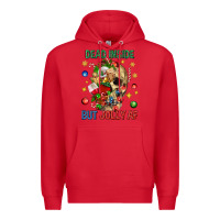 Red Dead Inside But Jolly Af Premium Hoodie - BundleAndBundleShop