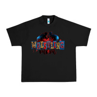 Black wrestling mom Urban Heavy Tee - Zillion Design Studio