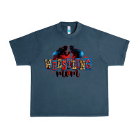 Midnight Navy wrestling mom Urban Heavy Tee - Zillion Design Studio